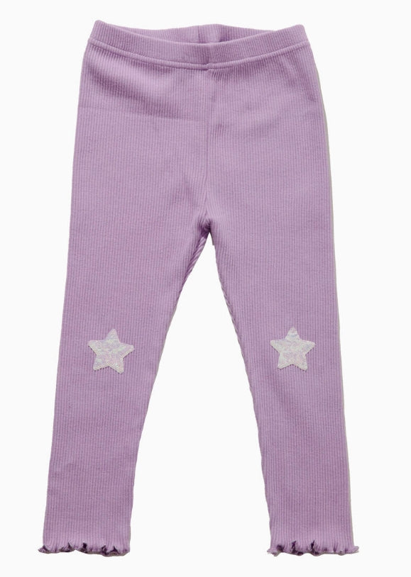 Conjunto de sudadera de dos piezas con estrellas Petite Hailey - Lavanda