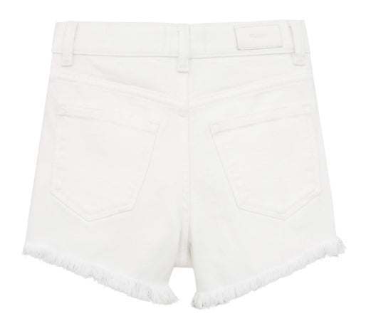 DL1961 Denim Lucy High Rise Cut Off Shorts - White
