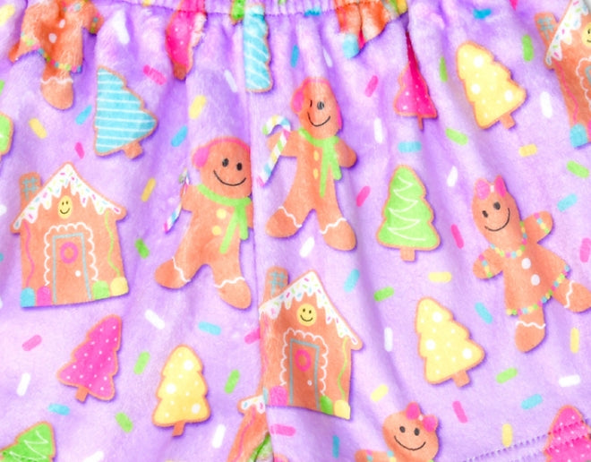 Iscream 60&quot; Joyful Gingerbread Plush Blanket