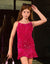 Miss Behave Girls Sequin Amanda Dress - Hot Pink