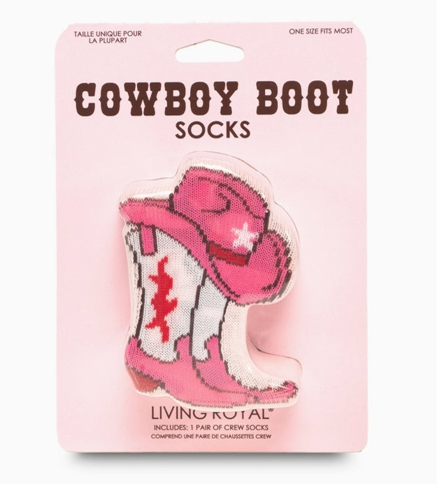 Living Royal 3D Crew Socks- Rodeo