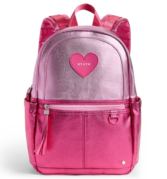 STATE_Bags_Kane_Mini_Backpack_Metallic_Ombre_Pink_Heart_Front