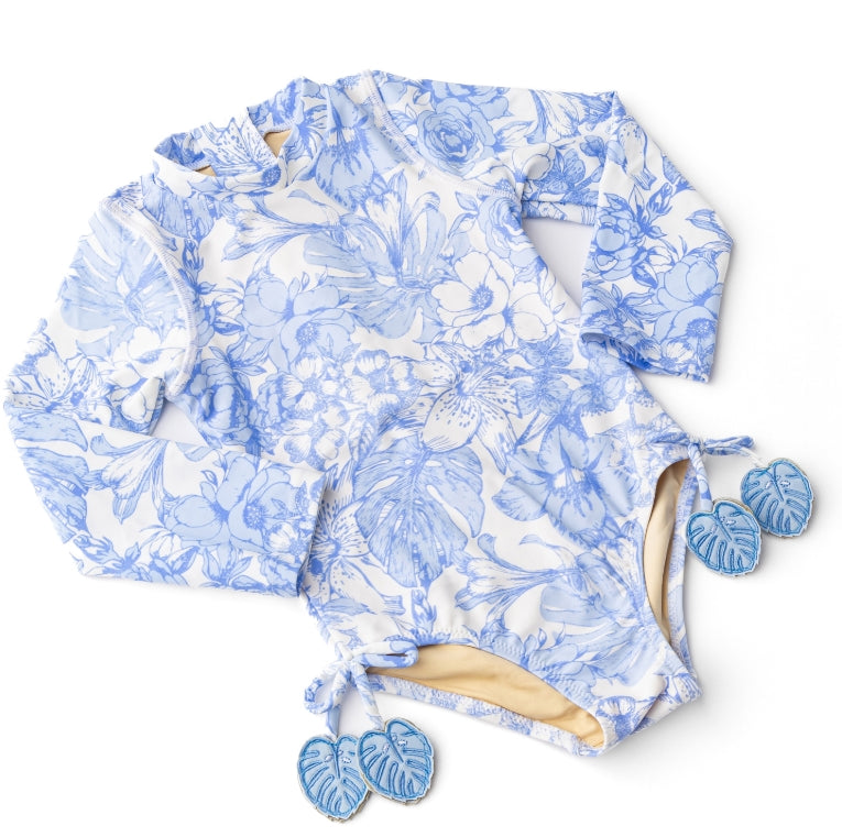 Shade Critters Tropcial Blues Long Sleeve Rashguard