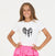 Vintage Havana Kids Ribbed Baby Tee- Bow Print