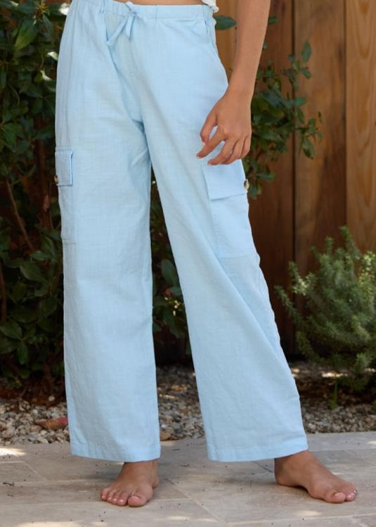 Vintage Havana Kids Cargo Pant - Sky Blue