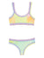 Bikini deportivo con bordado de arcoíris Sunrise de PQ Kids