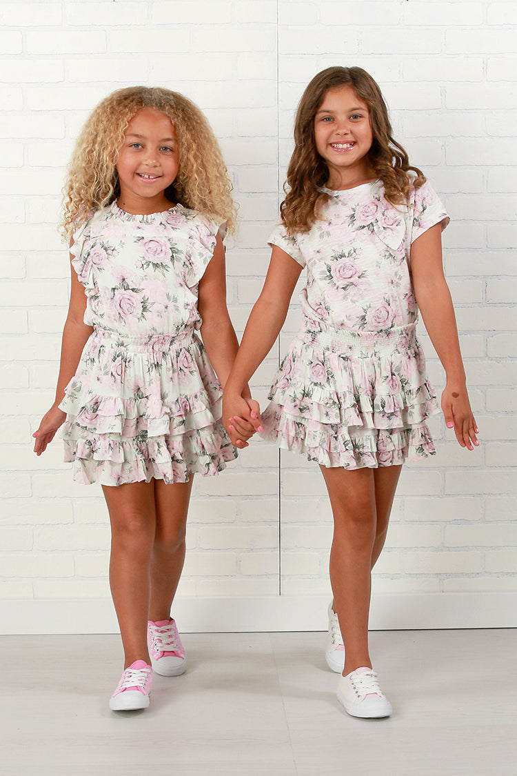 Summer Loving Gustavia Dress- Dusty Rose Floral