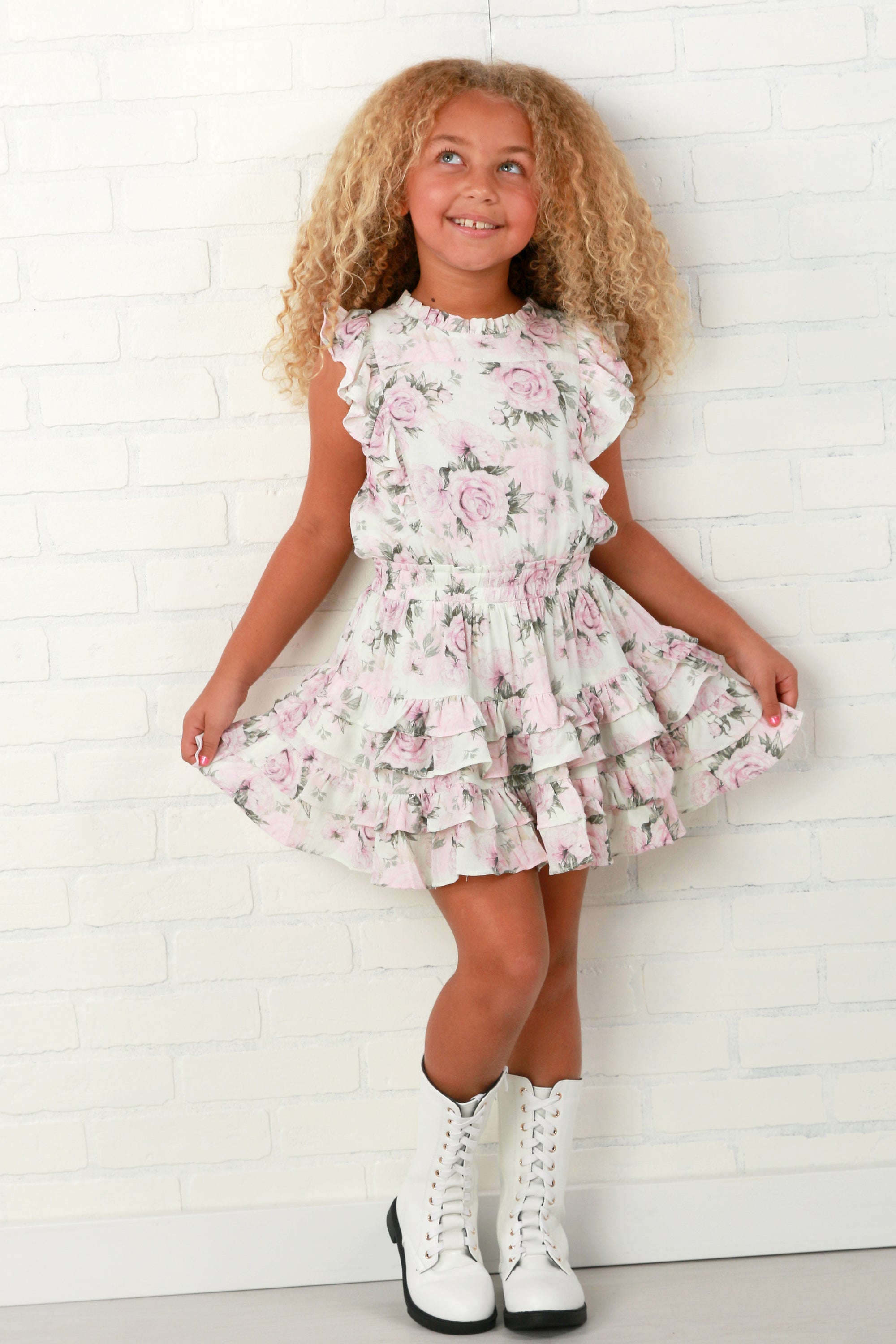 Summer Loving Gustavia Dress- Dusty Rose Floral