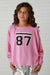 Blusa dolman rosa "87" de T2Love