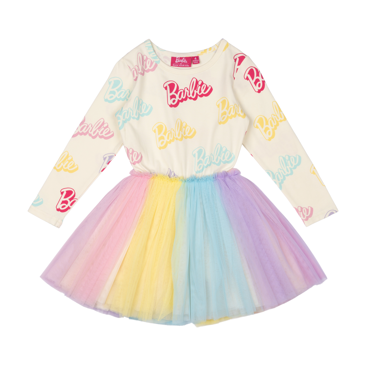 Rock Your Baby Barbie Pastel Tulle Party Dress