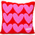 Iscream & Theme ILYSM Chenille Hearts Plush Pillow