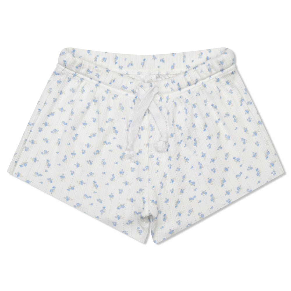 Tween girls floral sleepwear set with matching shorts