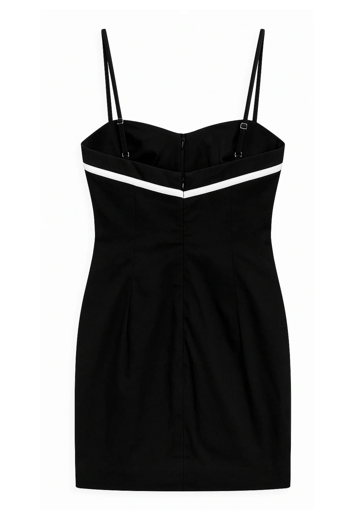 Black tween party dress with sweetheart neckline and bow