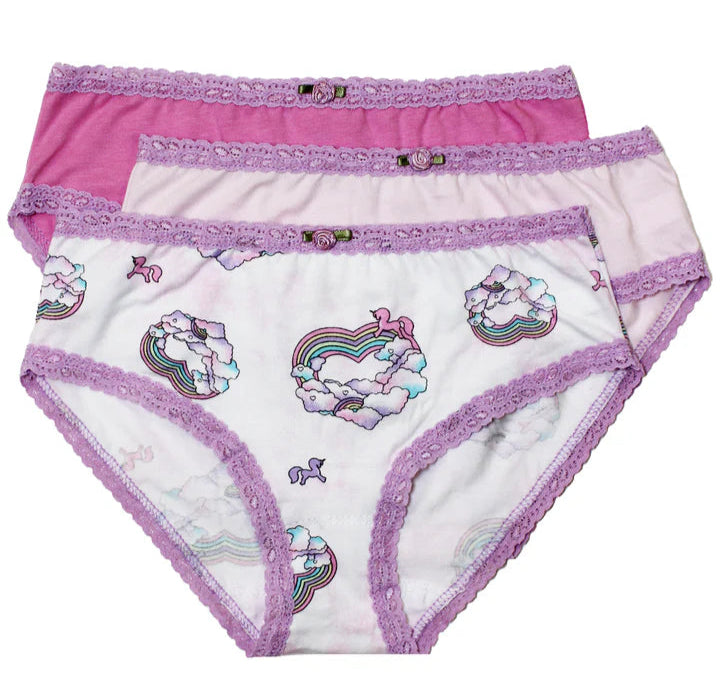 Esme Girls 3pc Panty Pack Set -Unicorn Love