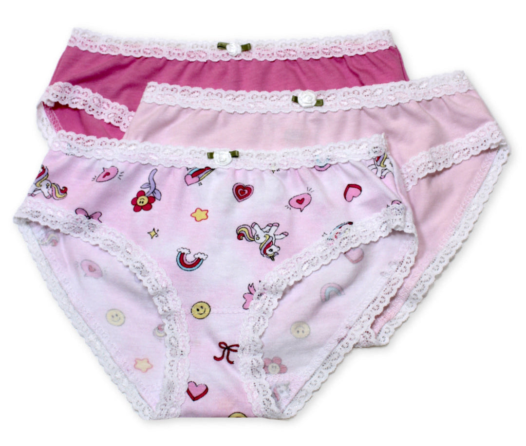 Esme Girls 3pc Panty Pack Set -Charms