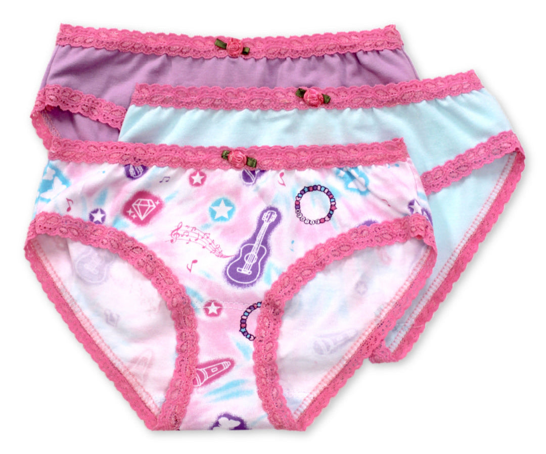 Esme Girls 3pc Panty Pack Set -Pop Star