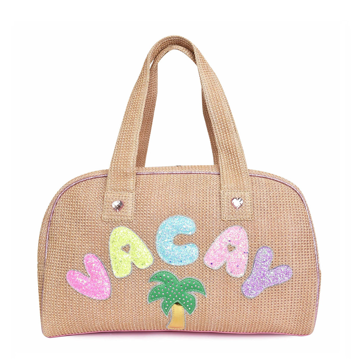 Vacay Straw Medium Duffle Bag