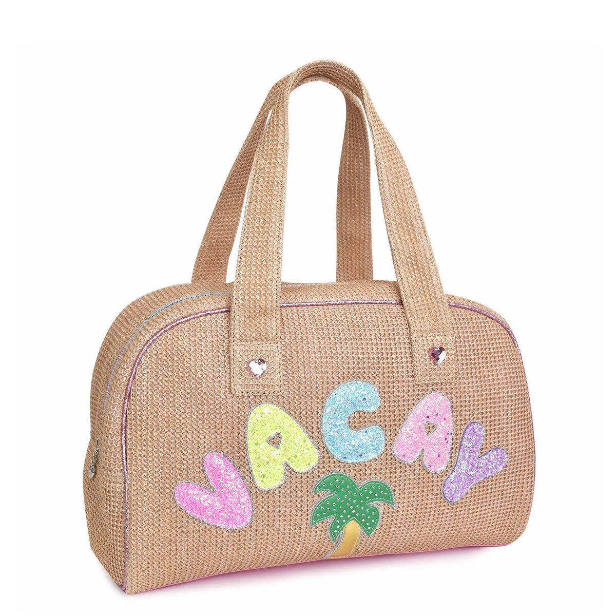 Vacay Straw Medium Duffle Bag