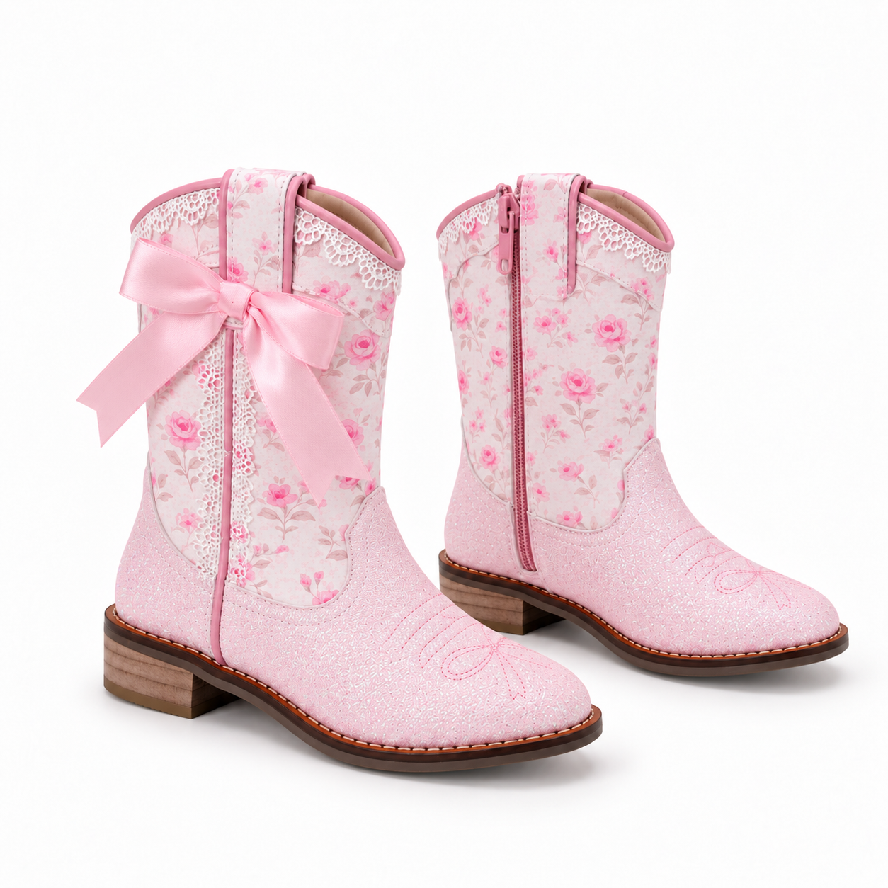 Wild + Rae Rosie pink cowgirl boot s
