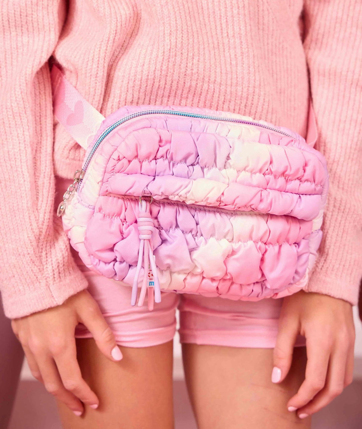 Quilted Scrunchies Fanny Pack-Jelly Ombre