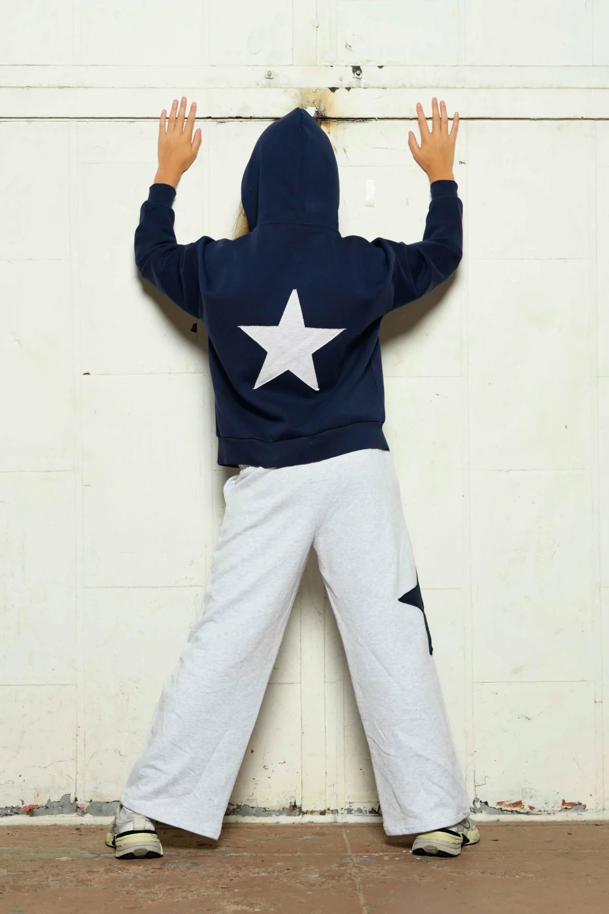 KatieJ NYC Tween Ziggy Relaxed Pant with Star Appliqué