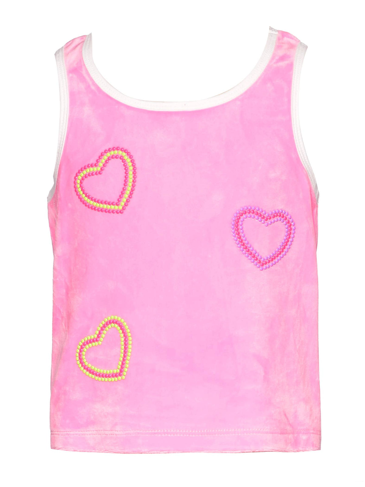 Baby Sara / Hannah Banana Pink Velour Heart Tank  * Preorder *