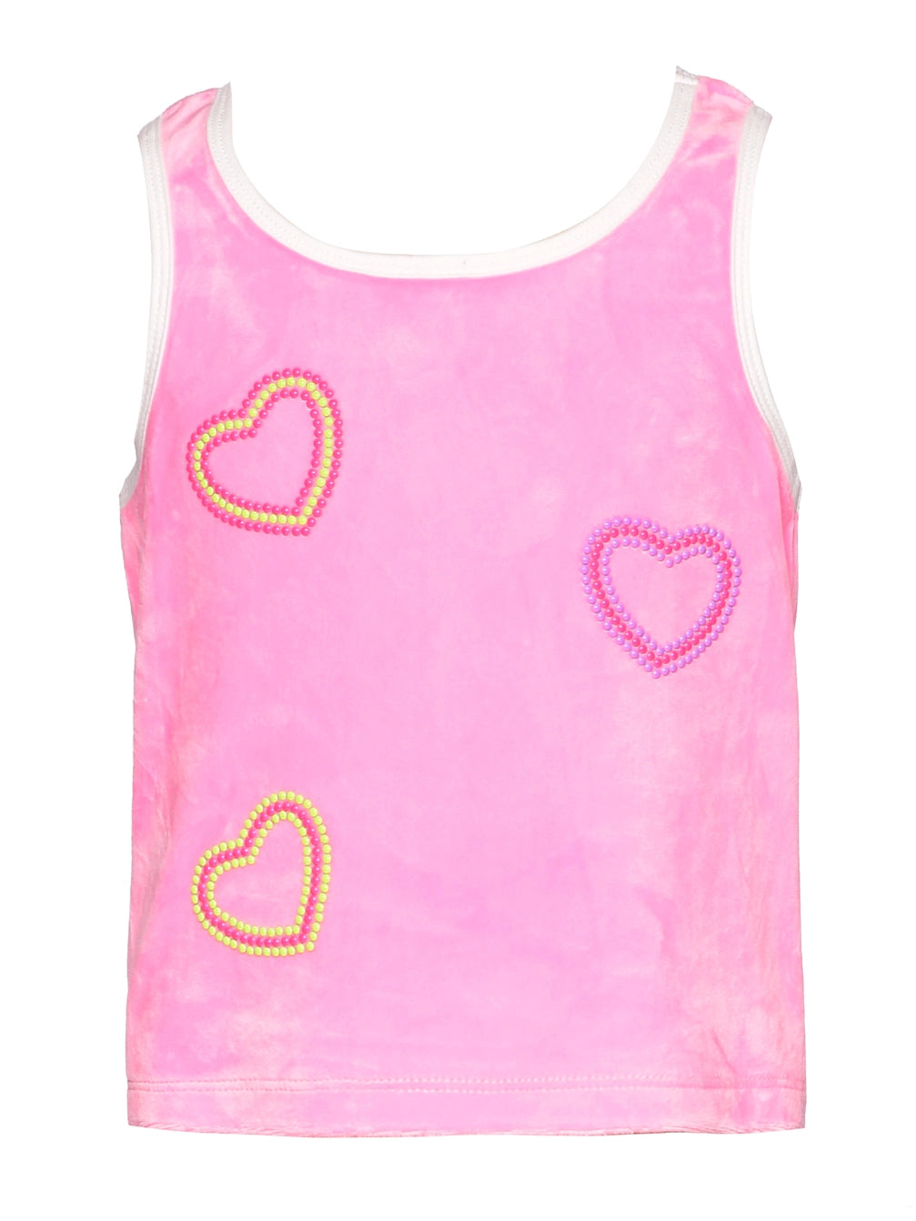 Baby Sara Pink Velour Heart Tank