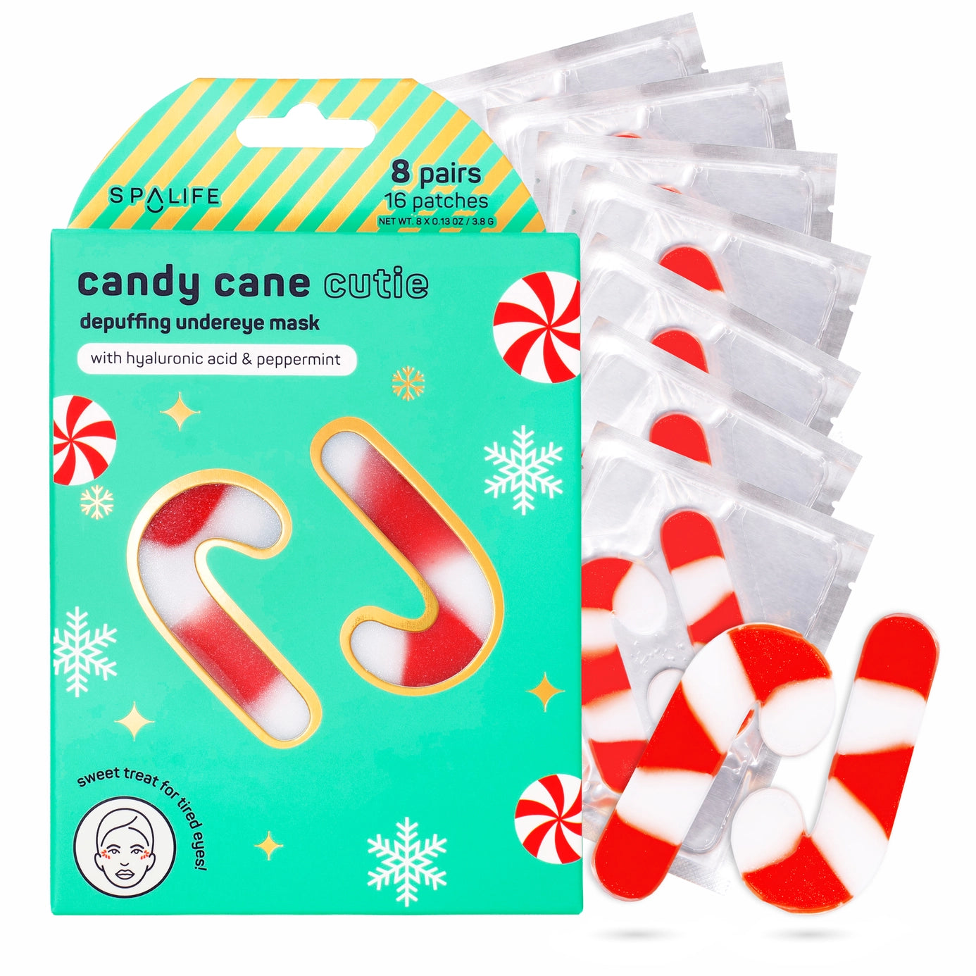 Holiday Candy Cane Cutie Undereye Patches | 8 Pk