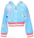 Baby Sara / Hannah Banana Velour Cropped Hoodie W/ Bubble Rhinestone Detail * Preorder *