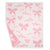 Bow Patterned Throw Blanket 50 X 60- Baby Pink