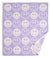 Happy Face Patterned Throw Blanket 50 X 60- Lavender