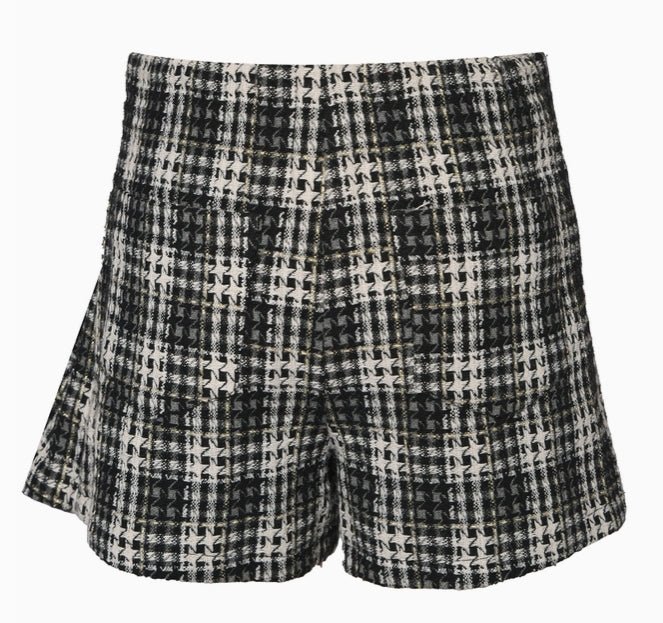 Baby Sara / Hannah Banana Plaid Tweed Skort - Black - Everything But The PrincessHannah Banana