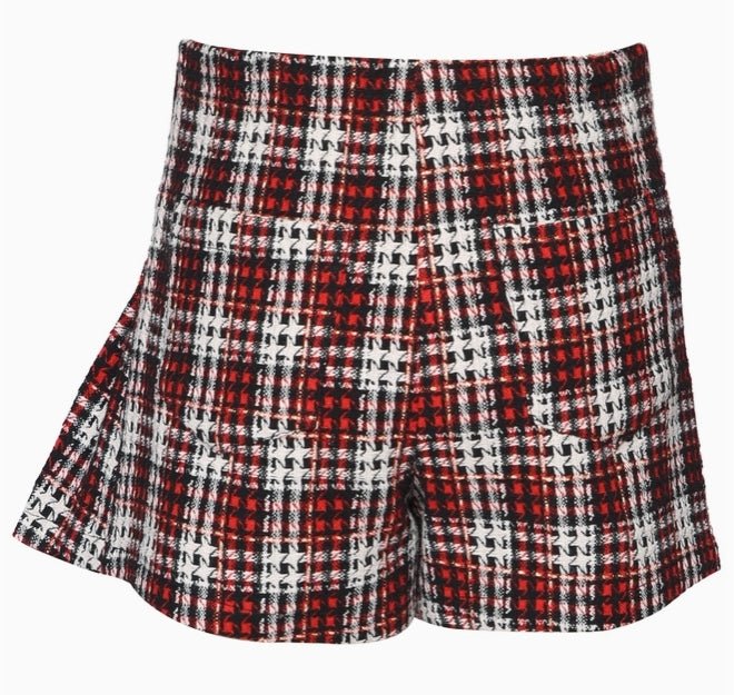 Baby Sara / Hannah Banana Plaid Tweed Skort - Red/Black - Everything But The PrincessHannah Banana