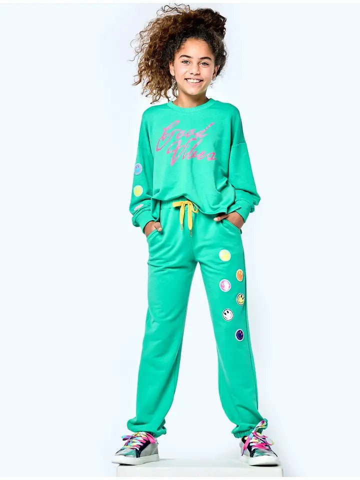 Baby Sara / Hannah Banana Sequin Smiles Sweatpant - Everything But The PrincessHannah Banana