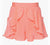 Baby Sara Pleated Tulip Ruffle Shorts- Coral - Everything But The PrincessBaby Sara