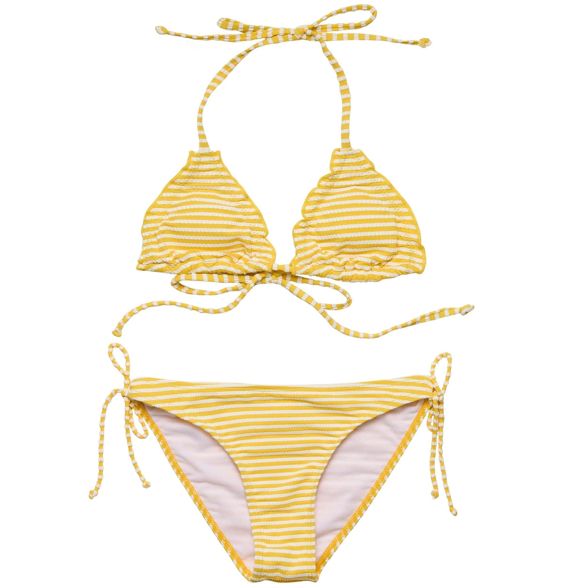 Snapper Rock Sunshine Stripe Tween Triangle Bikini
