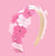 Bari Lynn 3d Leather Flower Headband- Pinks - Everything But The PrincessBari Lynn