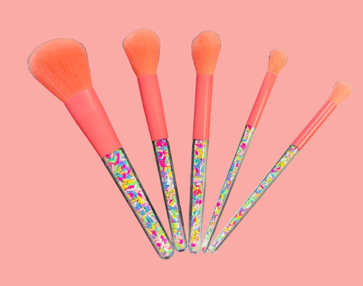 Bari Lynn 6pc Makeup Brush Set - Confetti Sprinkle - Everything But The PrincessBari Lynn