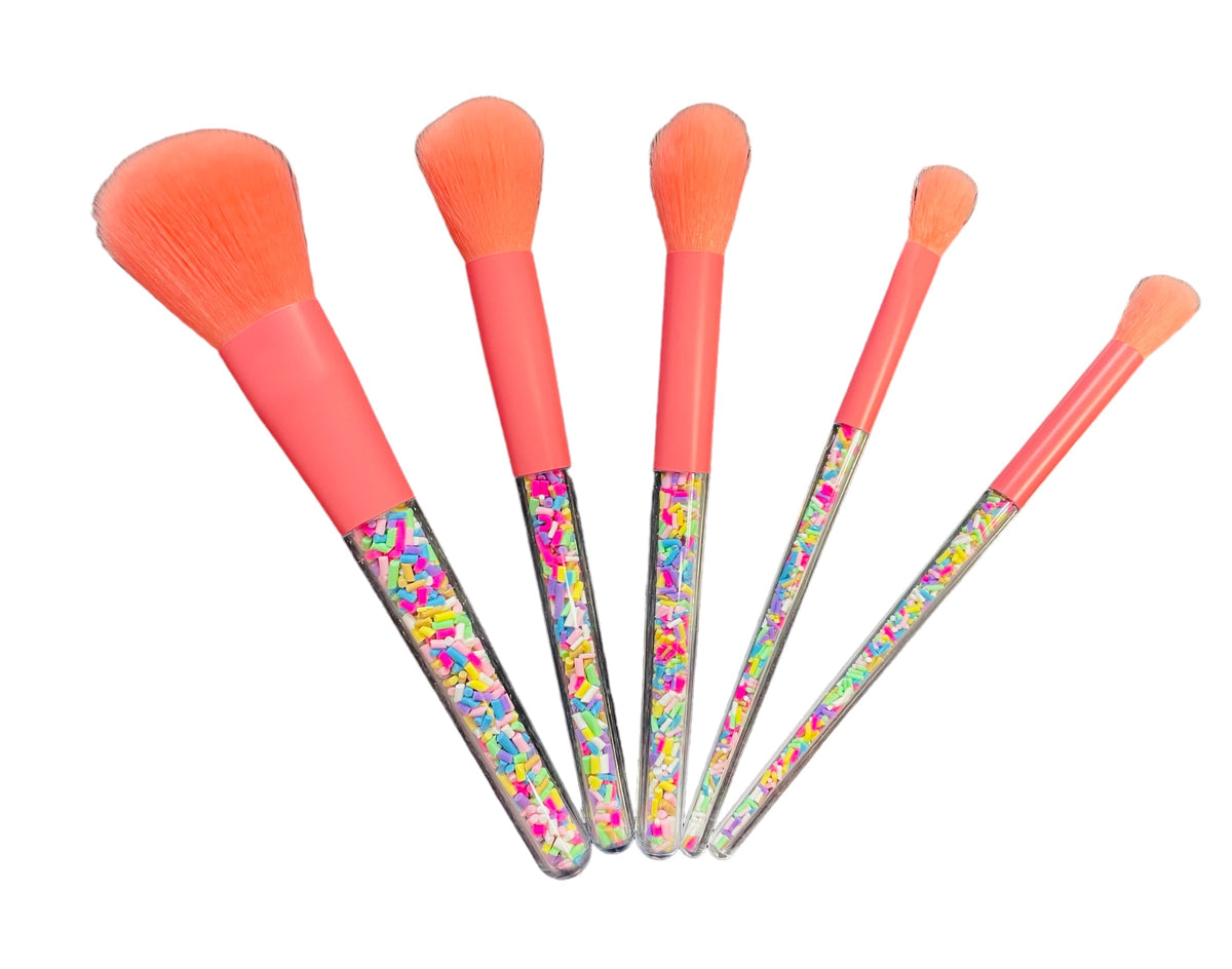 Bari Lynn 6pc Makeup Brush Set - Confetti Sprinkle - Everything But The PrincessBari Lynn