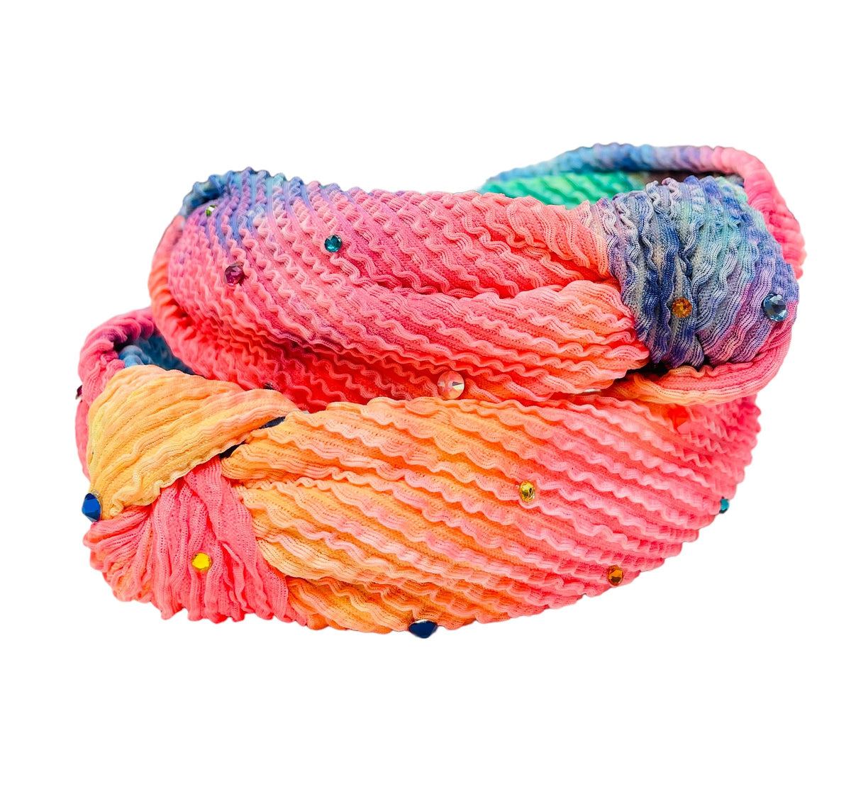 Bari Lynn Crinkle Knot Stoned Headband - Sherbert - Everything But The PrincessBari Lynn