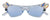 Bari Lynn Glamour Girl Cat Eye Sunglasses- Blue - Everything But The PrincessBari Lynn