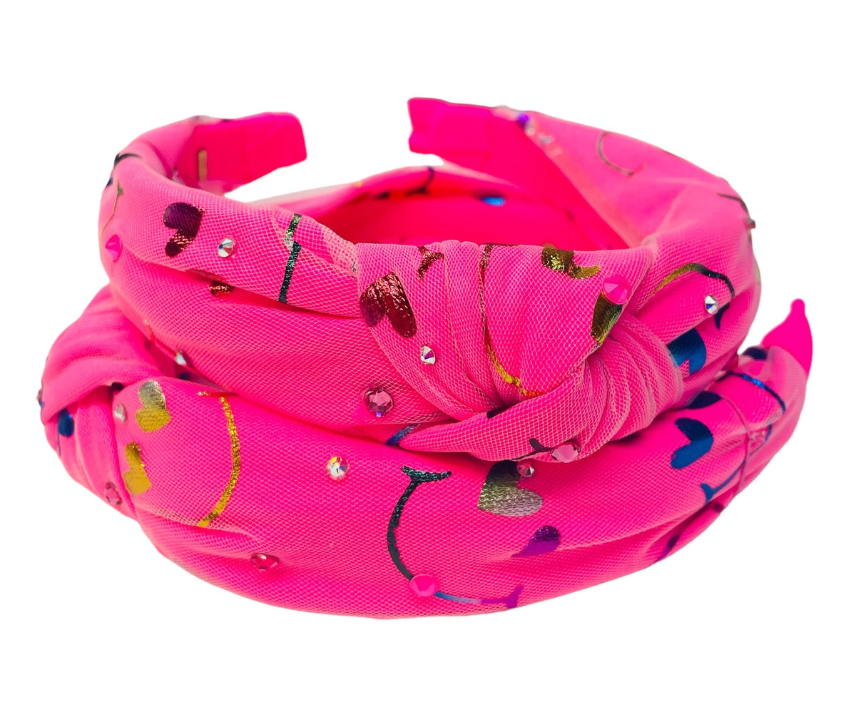 Bari Lynn Neon Pink Smiley Knot Headband - Everything But The PrincessBari Lynn