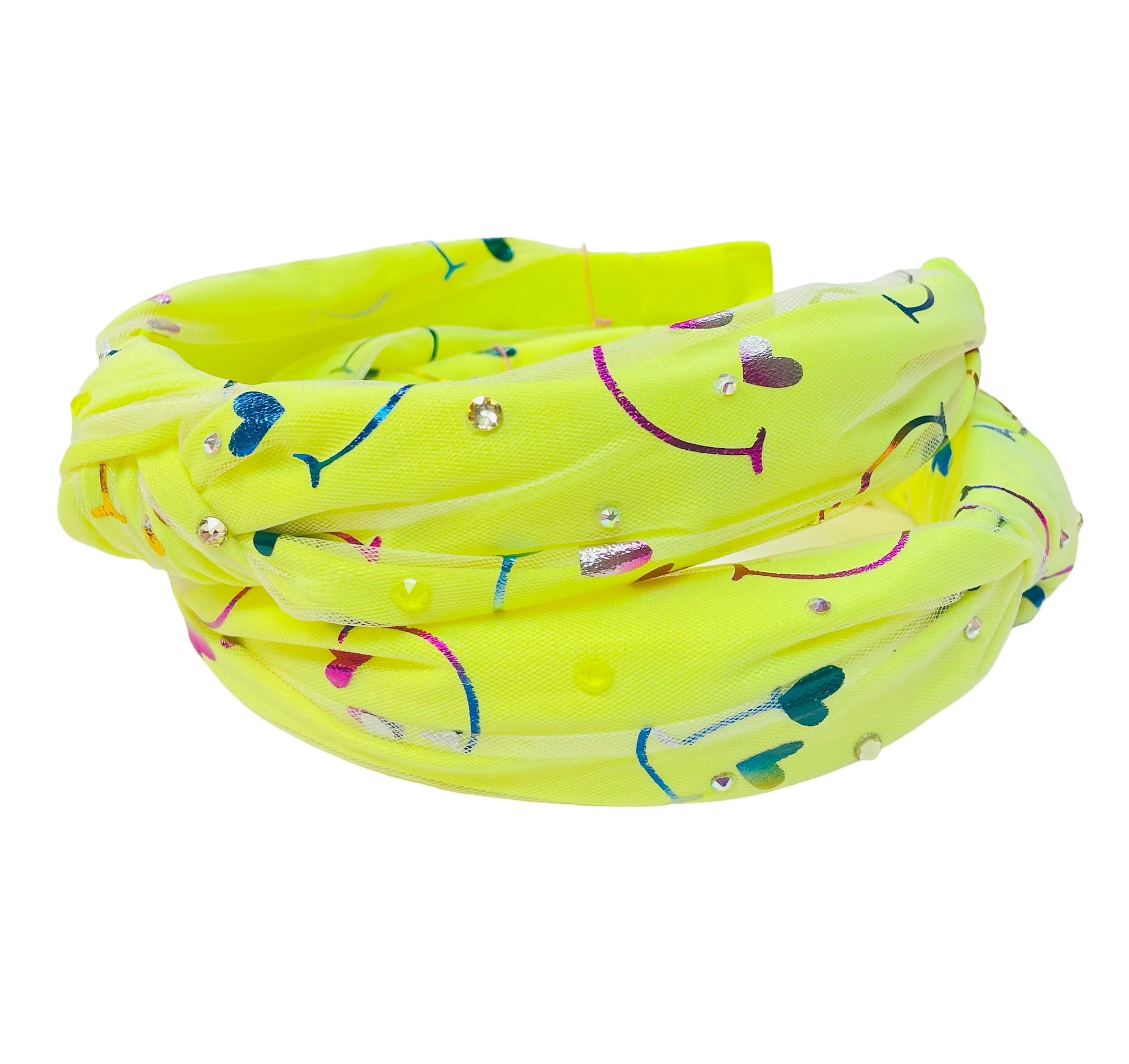 Bari Lynn Neon Yellow Smiley Knot Headband - Everything But The PrincessBari Lynn