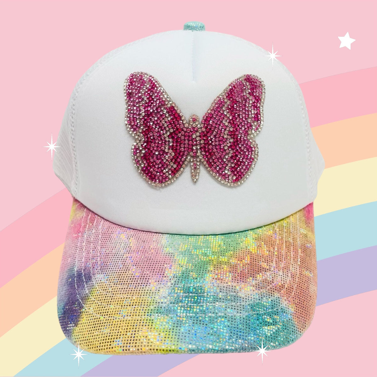 Bari Lynn Pink Butterfly Trucker Hat * Toddler &amp; Tween - Everything But The PrincessBari Lynn