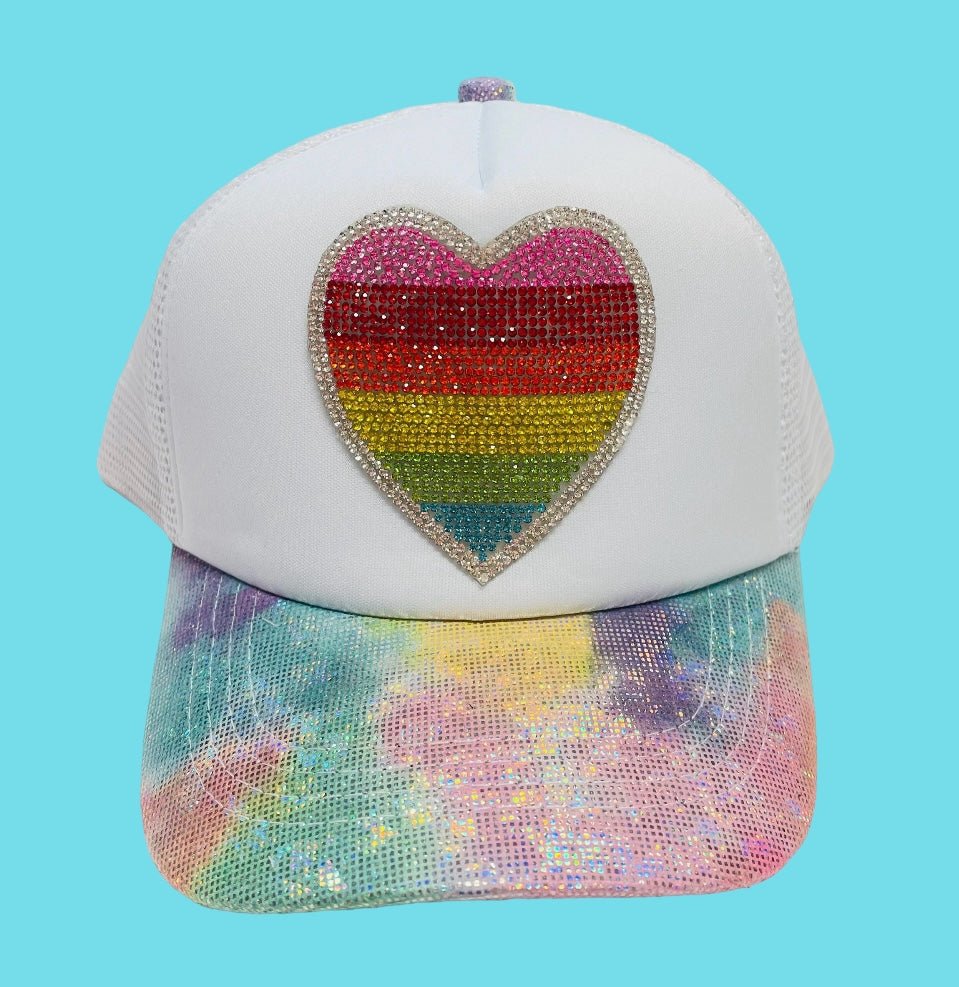 Bari Lynn Rainbow Heart Trucker Hat * Toddler &amp; Tween - Everything But The PrincessBari Lynn