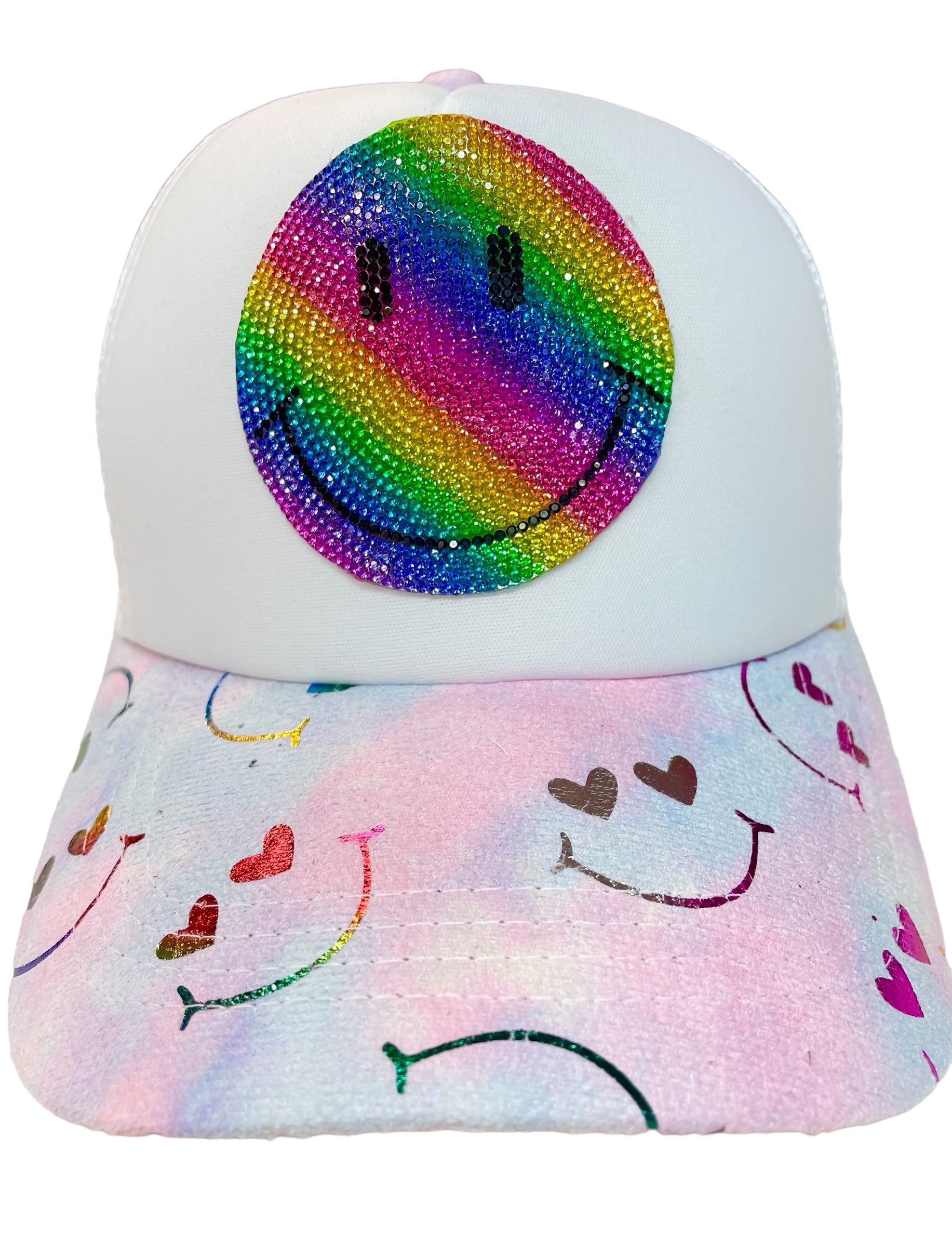 Bari Lynn Rainbow Smiley Trucker Hat - Everything But The PrincessBari Lynn