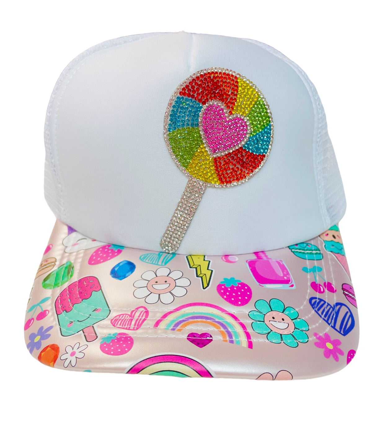 Bari Lynn Smiley Print Lollipop Trucker Hat * Toddler &amp; Tween - Everything But The PrincessBari Lynn