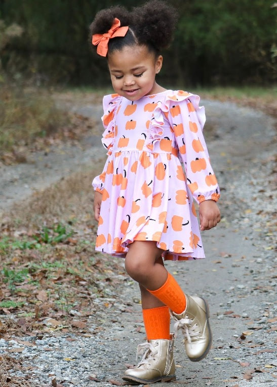 Be Girl Clothing Pumpkin Obsessed Getaway Twirler Dress