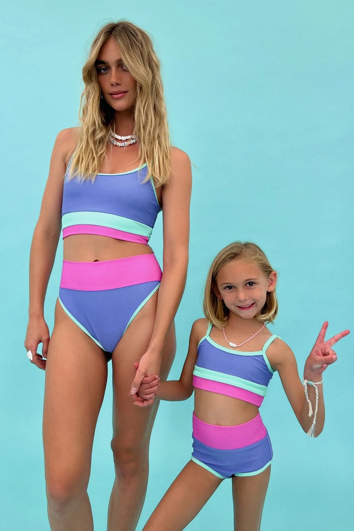 Beach Riot Kids Little Eva &amp; Emmy 2pc Swimsuit - High Tide Colorblock - Everything But The PrincessbEACH rIOT