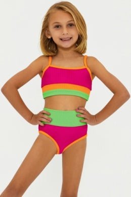 Beach Riot Kids Little Eva & Emmy 2pc Swimsuit - Neon Sunset - Everything But The PrincessbEACH rIOT